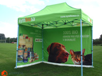 reklamní stan 2x2 standart + polobok opláštění 300g/m2