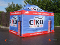 reklamní stan 3x6 standart,opláštění 300g/m2