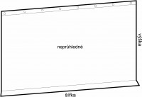 nehořlavý závěs sklotkanina 580g 250x200cm