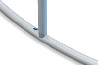 Textilní obloukový paravan 250x290