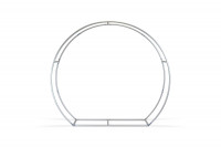 Textilní Paravan 3D měsíc 250x220