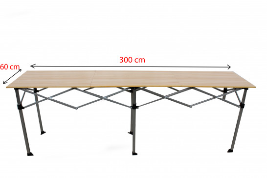 Pultový stůl nůžkový 300x60cm