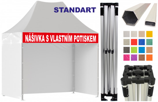 STAN 2X3 STANDART + potisk nášivky