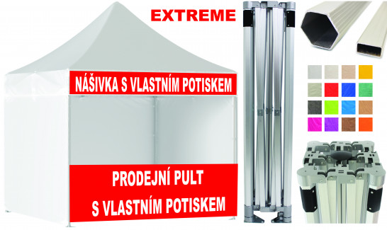 STAN 3X3 EXTREME + potisk nášivky a pultu