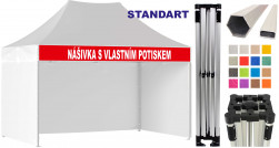 STAN 3X4,5 STANDART + potisk nášivky