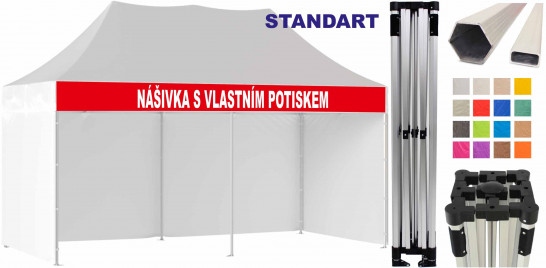 STAN 3X6 STANDART + potisk nášivky