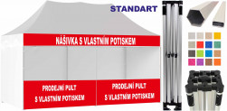 3X6 STANDART + potisk nášivky a pultu