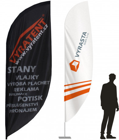 reklamní vlajka Bowflag L