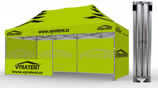 reklamní stan 3x6 premium extreme + polobok