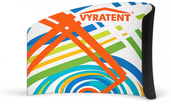 Textilní obloukový paravan 250x290