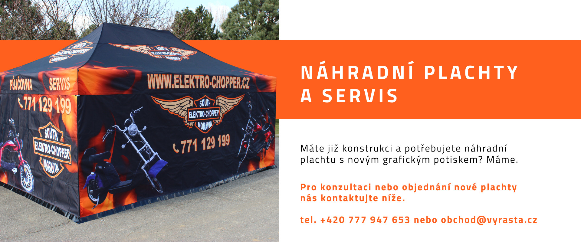 Servis a náhradní plachty